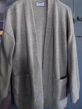 Old Navy Open-Front Cardigan in Light Taupe